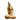 Ingeniously Crafted Deity: Boxwood Seated Western Trinity Buddha Statue